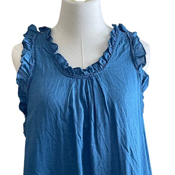 Adriano Goldschmied Hi Lo Blue Dixie Dress Size Small - Picture 2 of 11